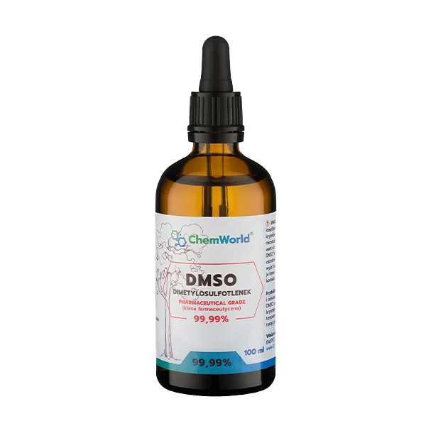 DMSO 99,99%, Czystość Farmaceutyczna 100ml