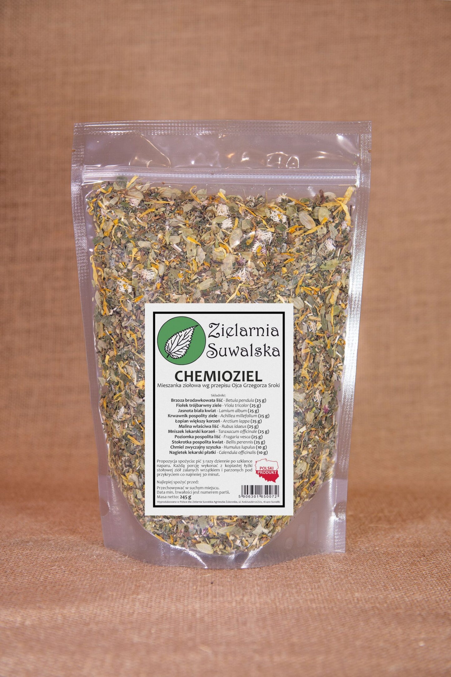 Chemioziel 245g wg Grzegorza Sroki Zielarnia Suwalska