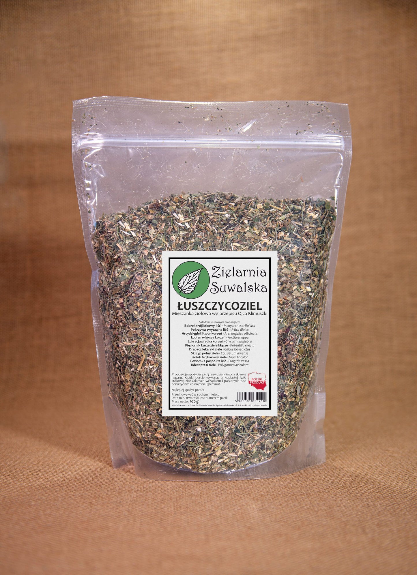 Łuszczycoziel 500g Zielarnia Suwalska