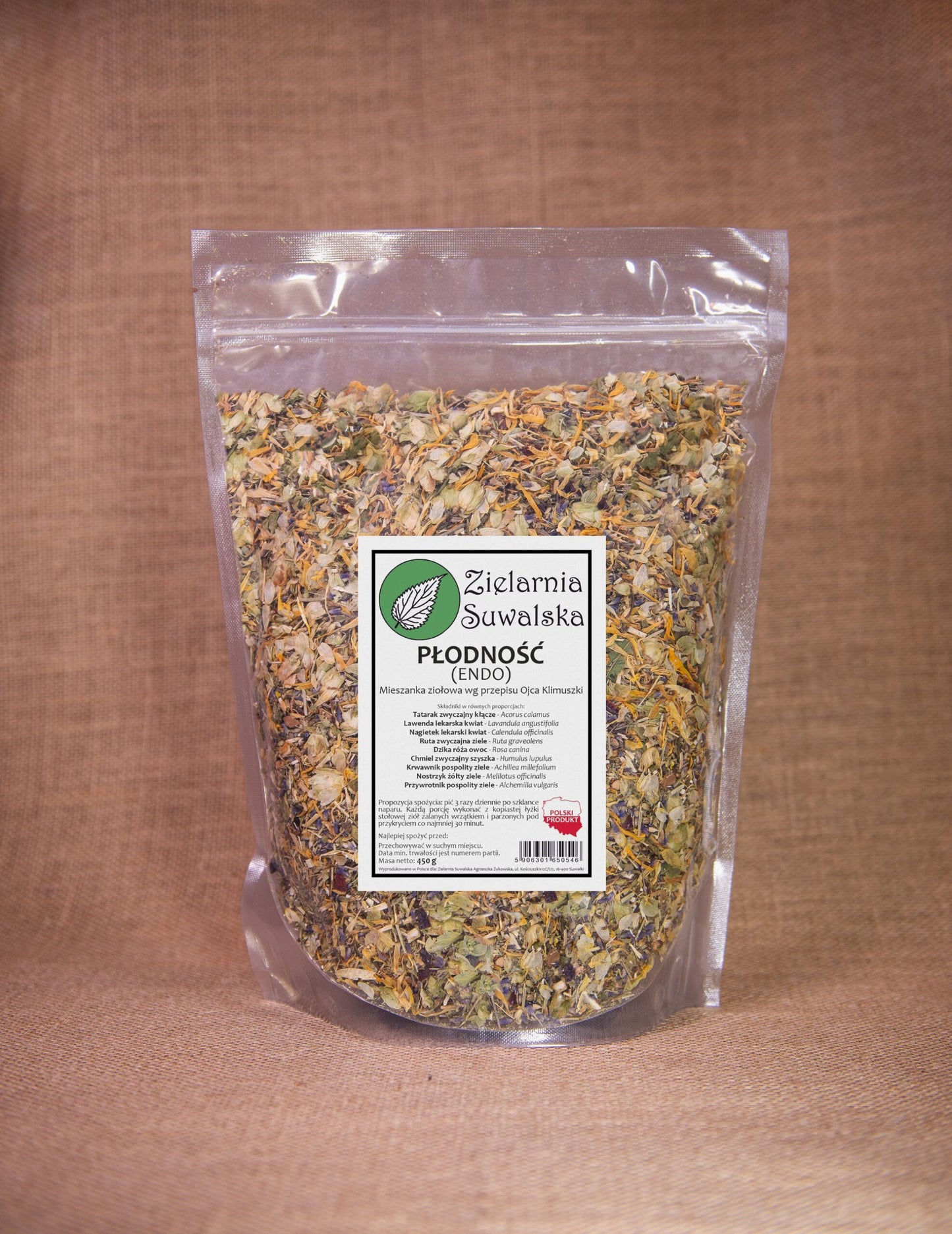 Płodność (Endo) 450g wg Klimuszki Zielarnia Suwalska