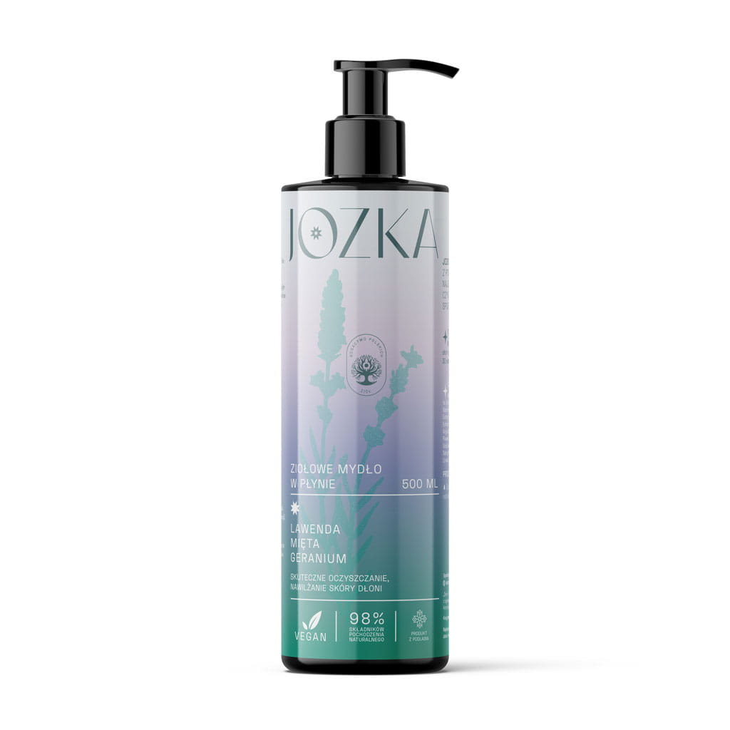 Ziołowe mydło w płynie 500 ml lawenda mięta geranium