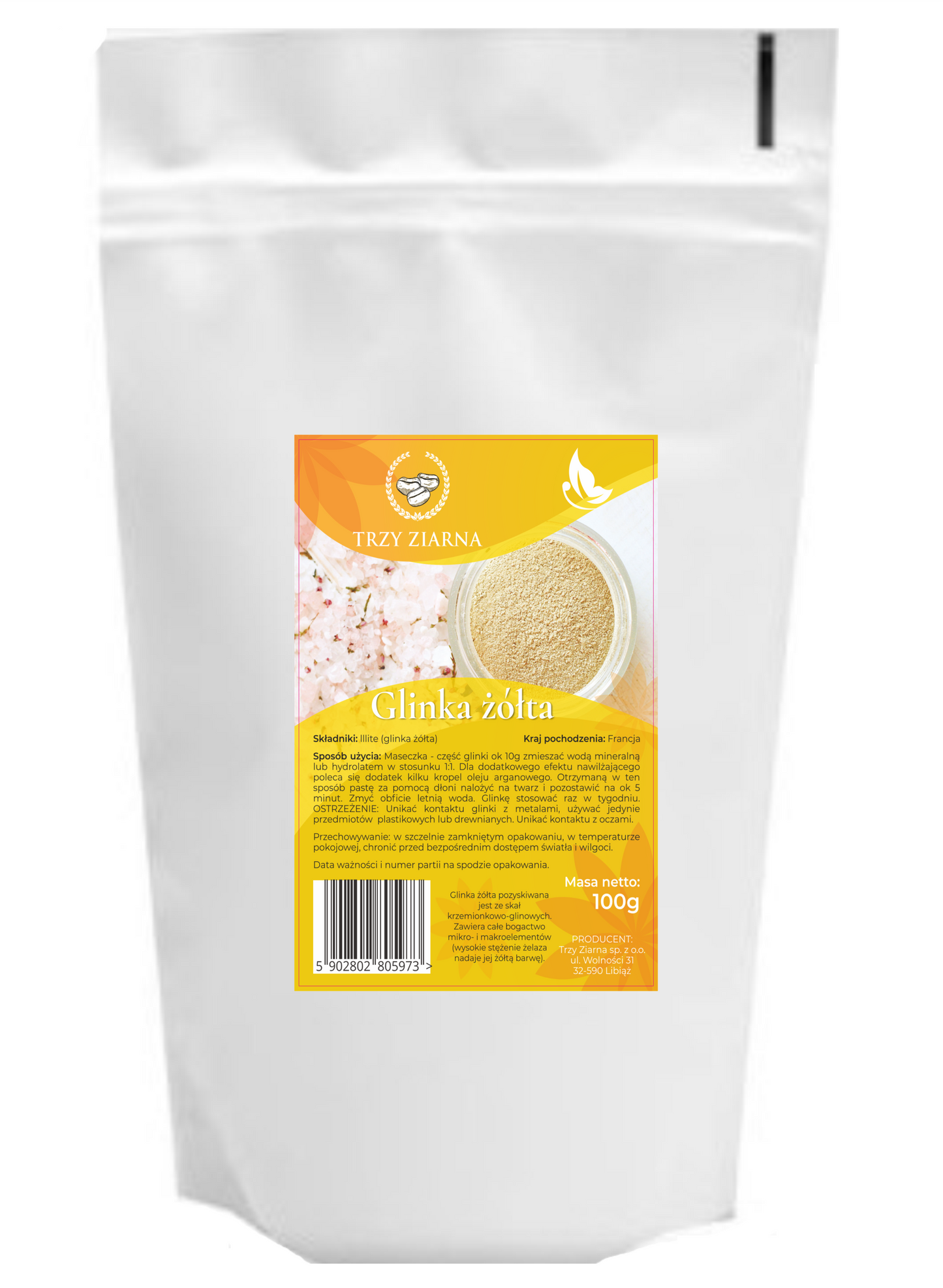 Glinka Żółta 100g