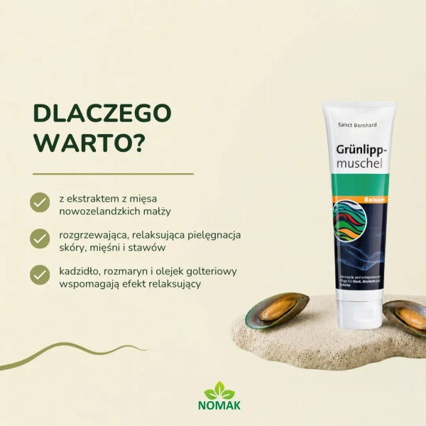 Balsam z ekstraktem z omułka zielonowargowego 150 ml - wsparcie dla stawów i chrząstki