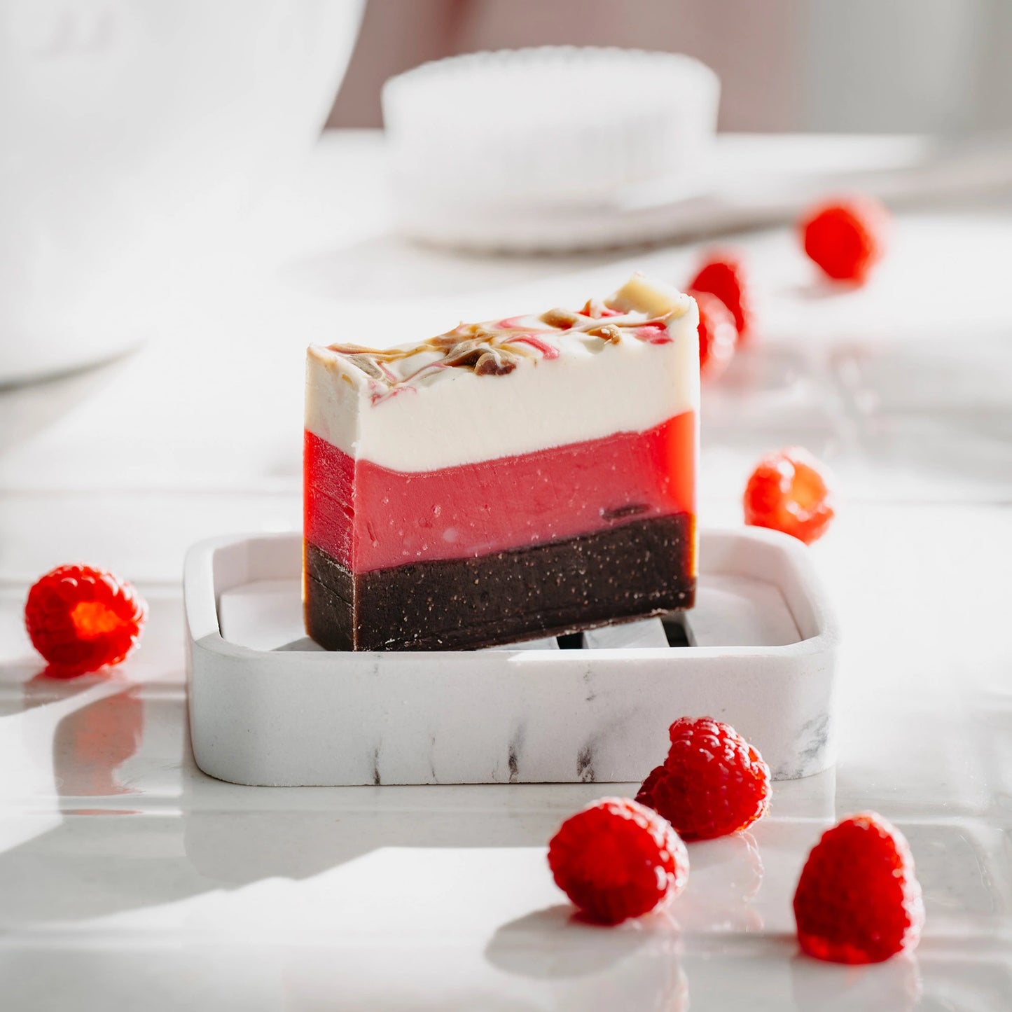 Mydło naturalne KAKAOWE Z MIODEM MALINOWYM I OLEJEM RYŻOWYM