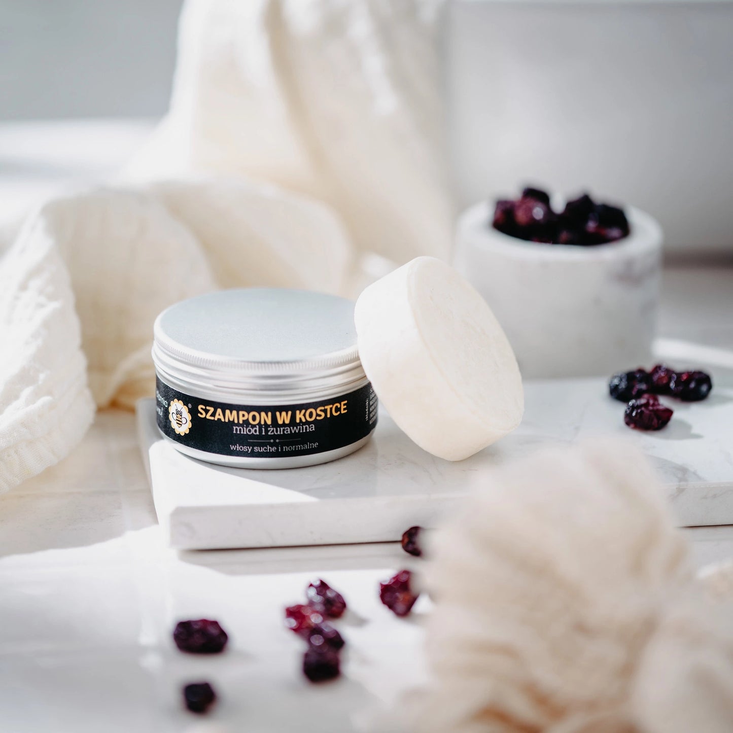 Szampon w kostce MIÓD I ŻURAWINA