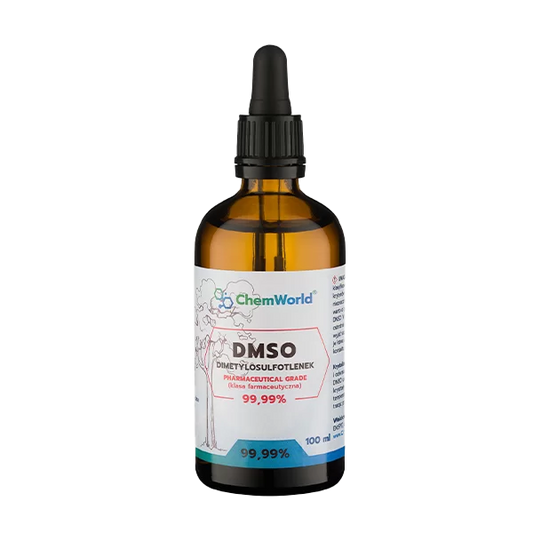 DMSO 99,99%, Czystość Farmaceutyczna 100ml