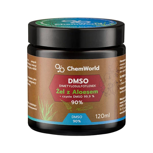 Żel DMSO 90% z Aloesem – Bardzo Mocny, 120 ml