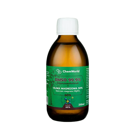 DMSO Dimetylosulfotlenek z Magnezem (siarczan) – Roztwór 60%, 250ml