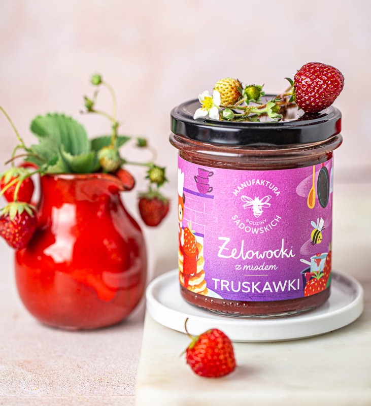 Żelowocki z miodem Truskawki - 320g