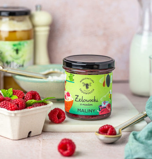 Żelowocki z miodem Maliny - 320g