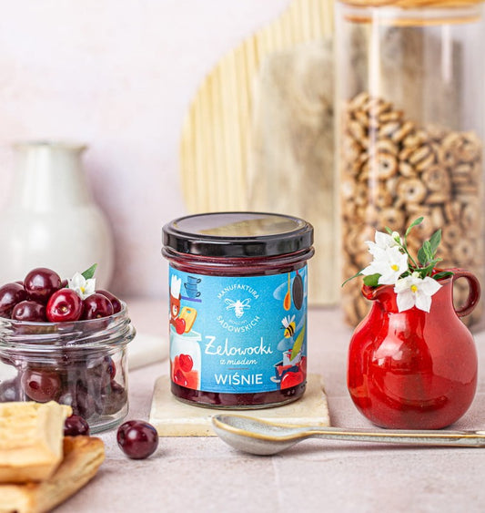Żelowocki z miodem Wiśnie - 320g