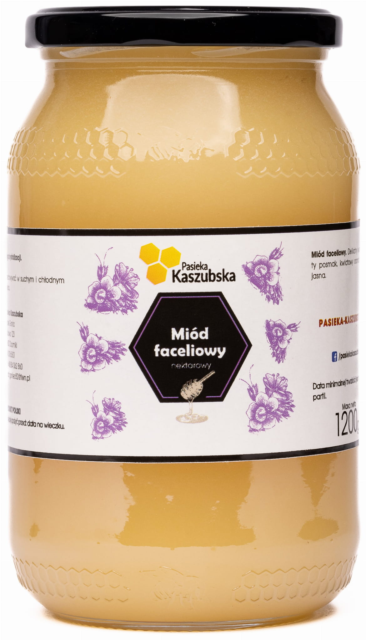 Miód Faceliowy 1,2kg