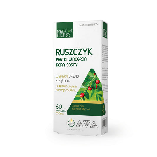 Ruszczyk Pestki winogron Kora sosny Medica Herbs