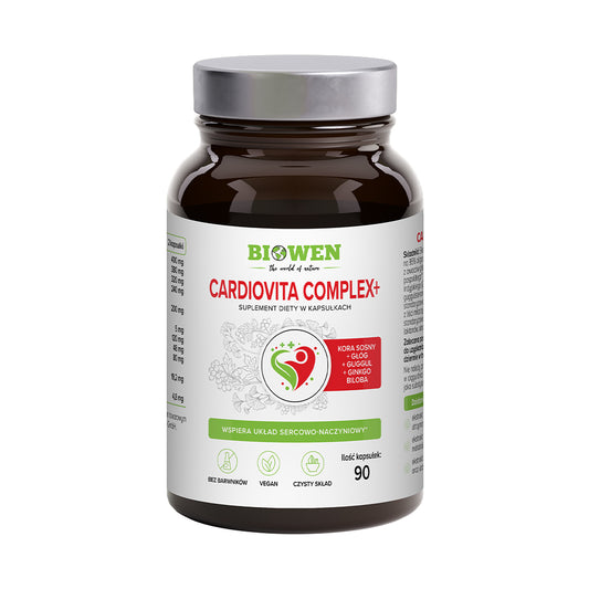 Cardiovita Complex+ Biowen – układ sercowo-naczyniowy – 90 kapsułek