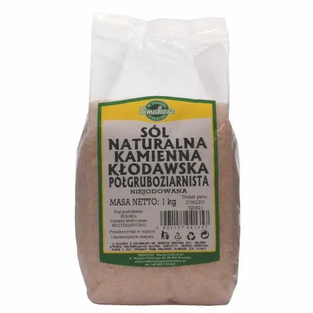 Sól kamienna Kłodawa półgruba 1kg SMAKOSZ