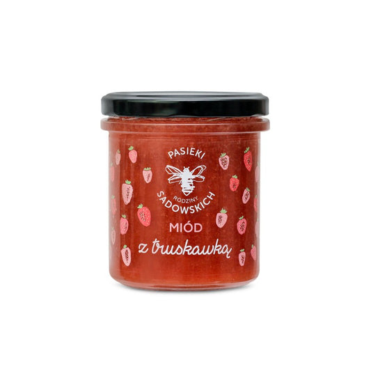 Miód z truskawką - 430 g