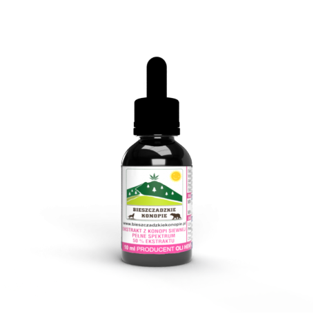 Ekstrakt z konopi siewnej 50% 10 ml Bieszczadzkie Konopie