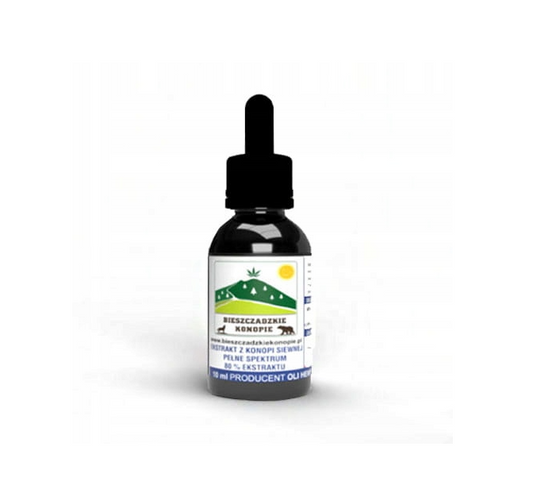 Ekstrakt z konopi siewnej 80% 10 ml Bieszczadzkie Konopie