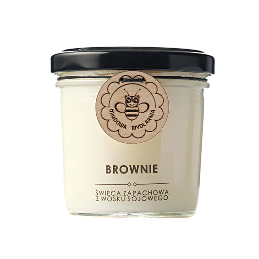 Świeca z wosku sojowego BROWNIE