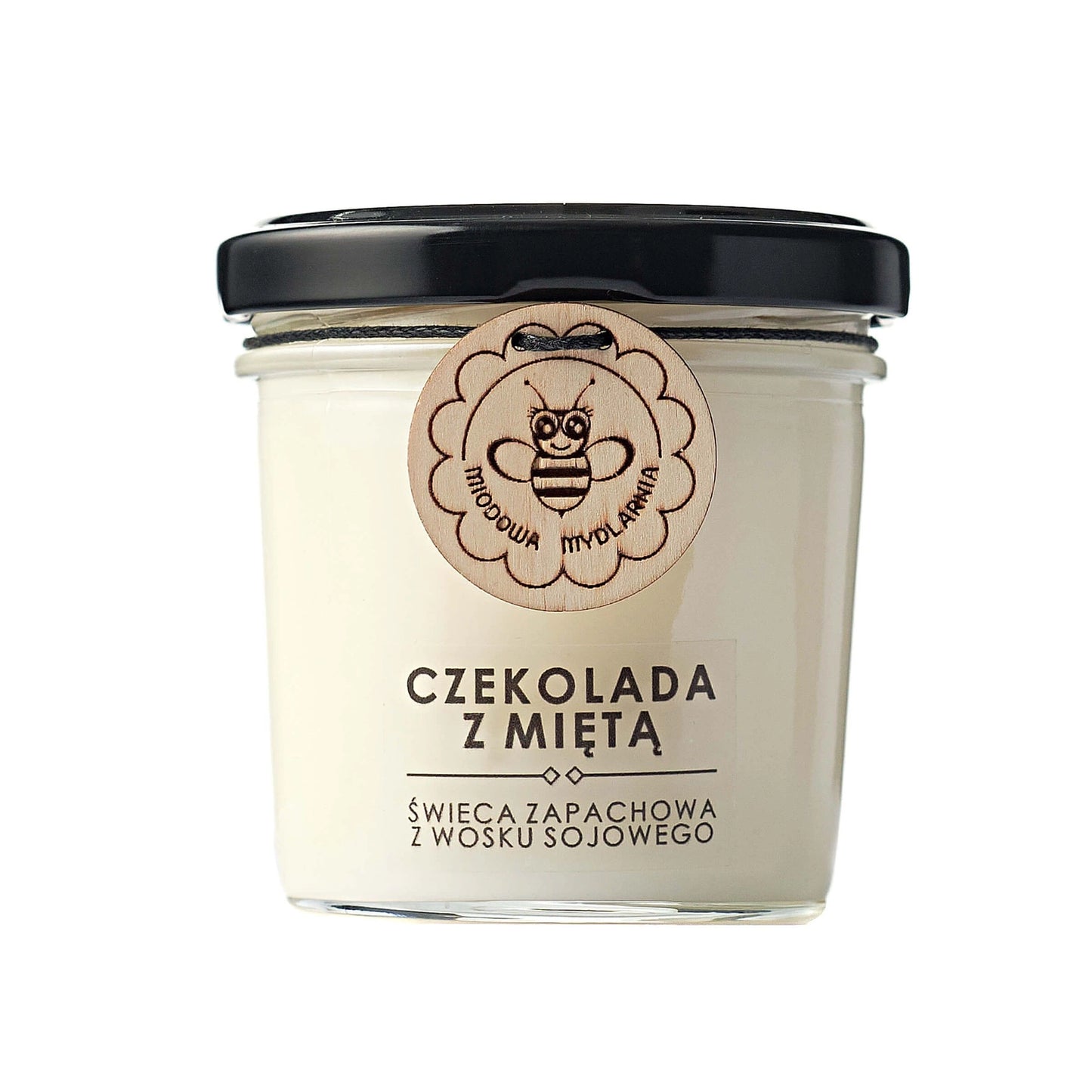 Świeca z wosku sojowego CZEKOLADA Z MIĘTĄ