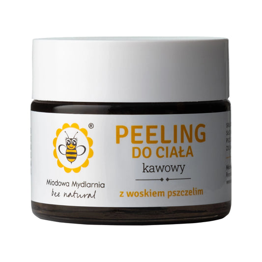 Peeling do ciała z woskiem pszczelim MAŁY, KAWOWY